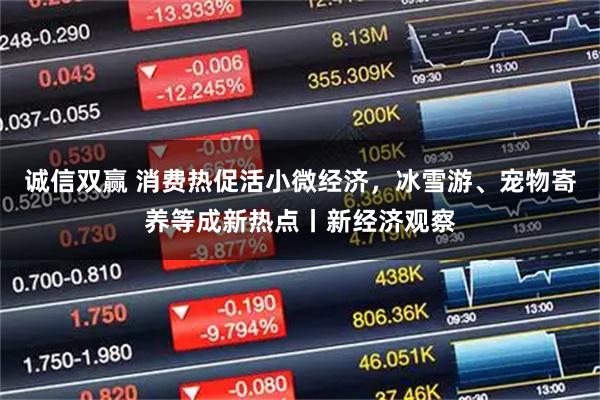 诚信双赢 消费热促活小微经济，冰雪游、宠物寄养等成新热点丨新经济观察