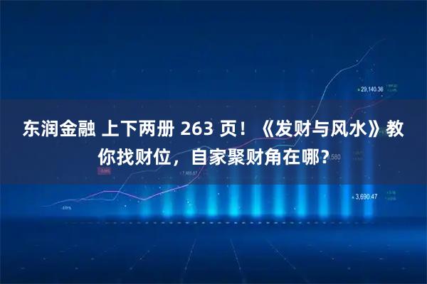 东润金融 上下两册 263 页！《发财与风水》教你找财位，自家聚财角在哪？